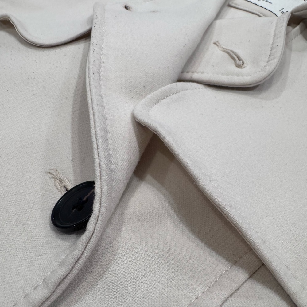 Abercrombie & Fitch Cream Belted Trench Coat – Size Medium- Cream - Picture 5 of 10